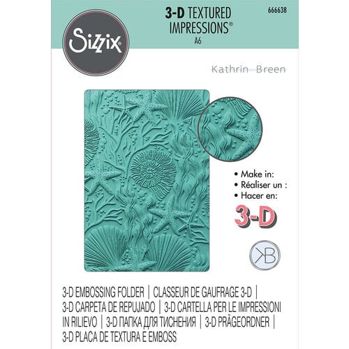 Sizzix 3-D Textured Impressions Embossing Folder - Under the Sea