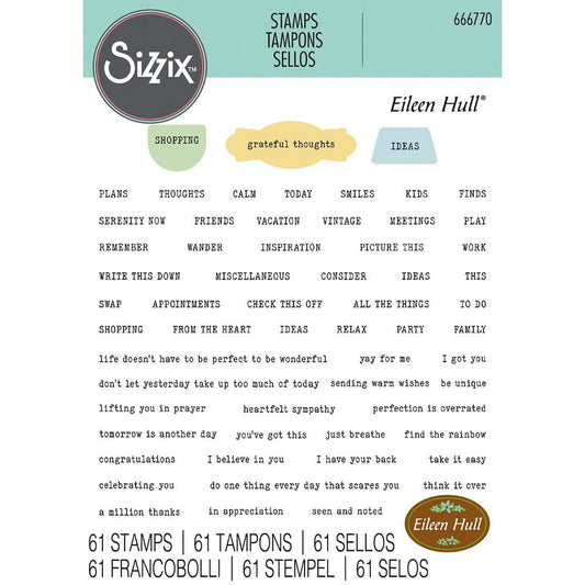 Sizzix Clear Stamps - Fan Favorites