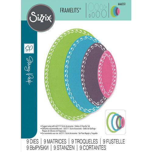Sizzix Fanciful Framelits Dies - Clare Classic Ovals