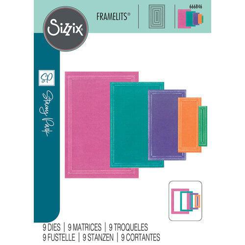Sizzix Fanciful Framelits Dies - Fanciful Reversed, Renee Deco Rectangles