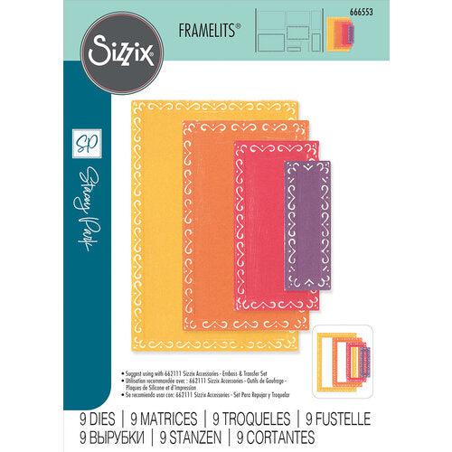 Sizzix Fanciful Framelits Dies - Renee Deco Rectangles