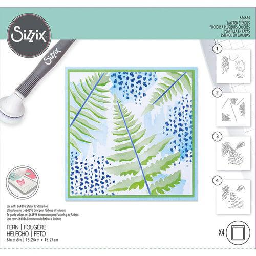 Sizzix Layered Stencils - Fern