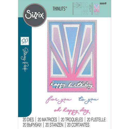 Sizzix Thinlits Dies - Cosmopolitan, Refined Rays