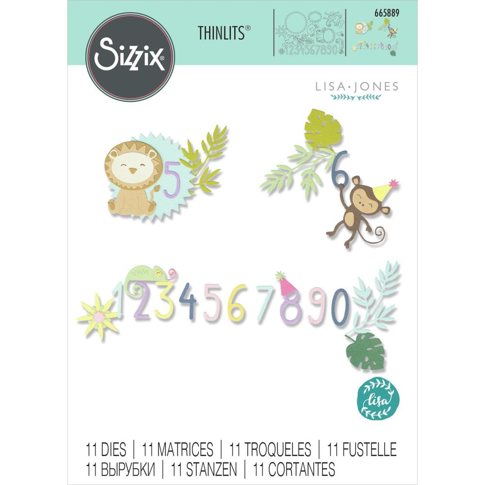 Sizzix Thinlits Dies - Jungle Fun