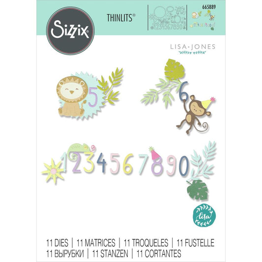 Sizzix Thinlits Dies - Jungle Fun
