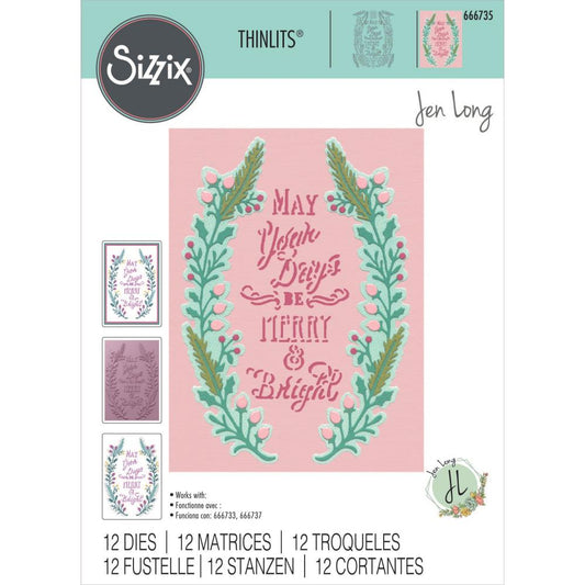 Sizzix Thinlits Dies - Merry & Bright #2