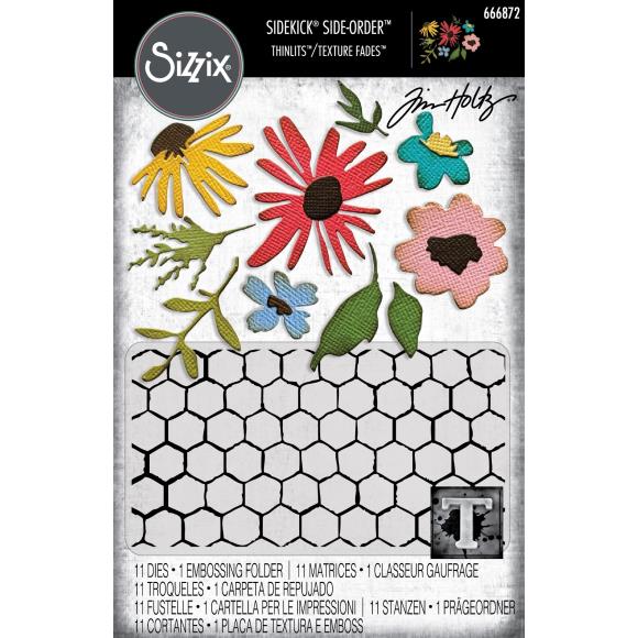 Sizzix Tim Holtz - Embossing Folder - Vault Side-Order Floristry