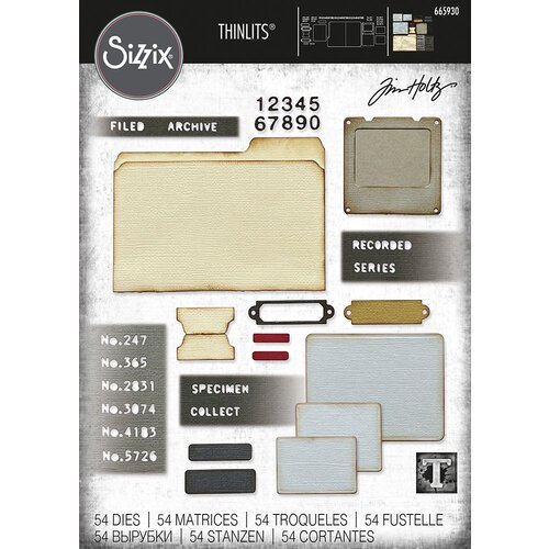 Sizzix Thinlits Dies - Specimen by Tim Holtz