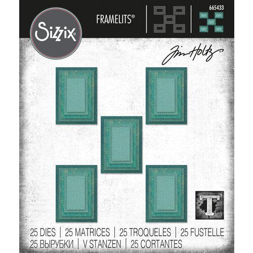 Sizzix Thinlits Dies - Stacked Tiles, Rectangles by Tim Holtz