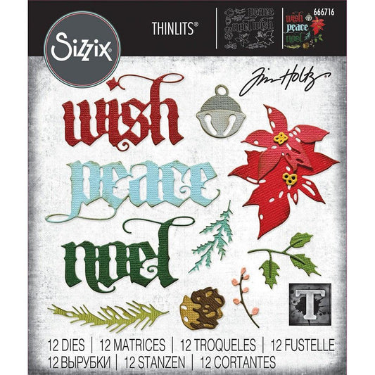 Sizzix Tim Holtz - Thinlits Dies - Vault Holiday Classic
