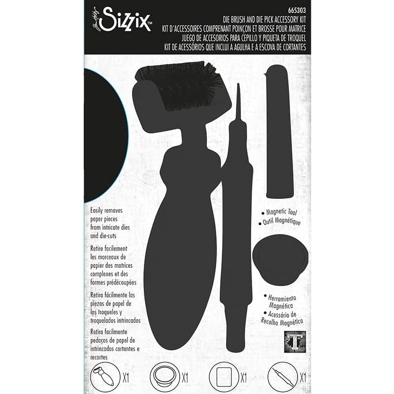 Sizzix Die Brush & Pick Accessory Kit by Tim Holtz