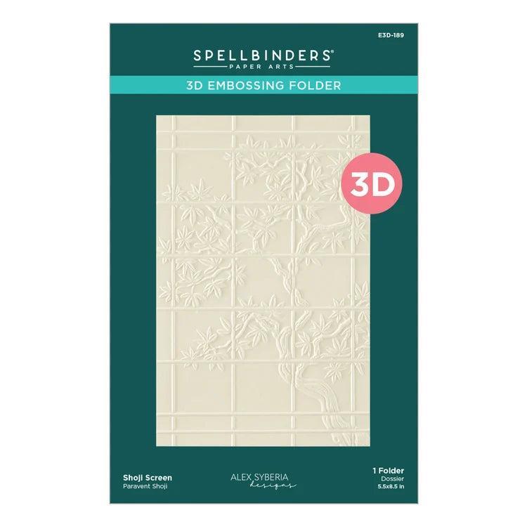 Spellbinders 3D Embossing Folder - Shoji Screen