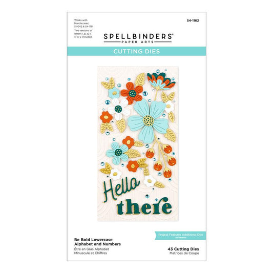 Spellbinders Dies - Be Bold Lowercase Alphabet and Numbers