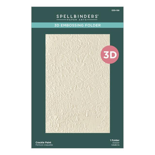 Spellbinders 3D Embossing Folder - Crackle Paint
