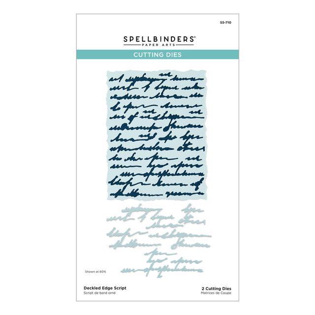 Spellbinders Dies - Deckled Edge Script