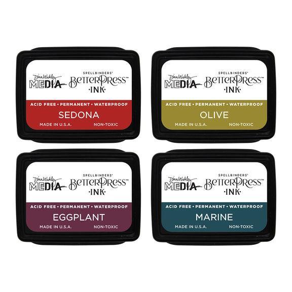 Spellbinders BetterPress - Mini Ink Set - Earthy