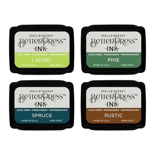 Spellbinders BetterPress - Mini Ink Set - Woodlands