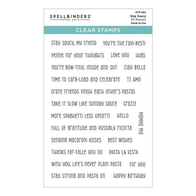 Spellbinders Clear Stamps - Stay Saucy