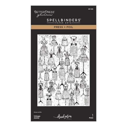 Spellbinders Letterpress + Foil Plate - Vintage Atelier