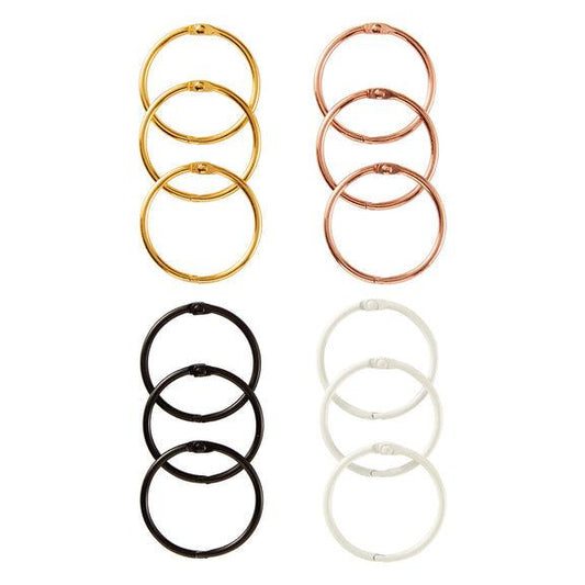 Spellbinders 1.5" Book Rings - 12 pack