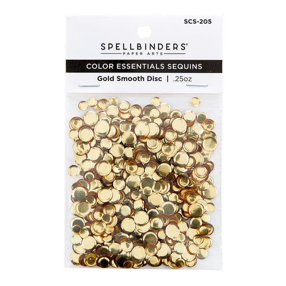 Spellbinders Color Essentials Sequins - Gold Smooth Discs