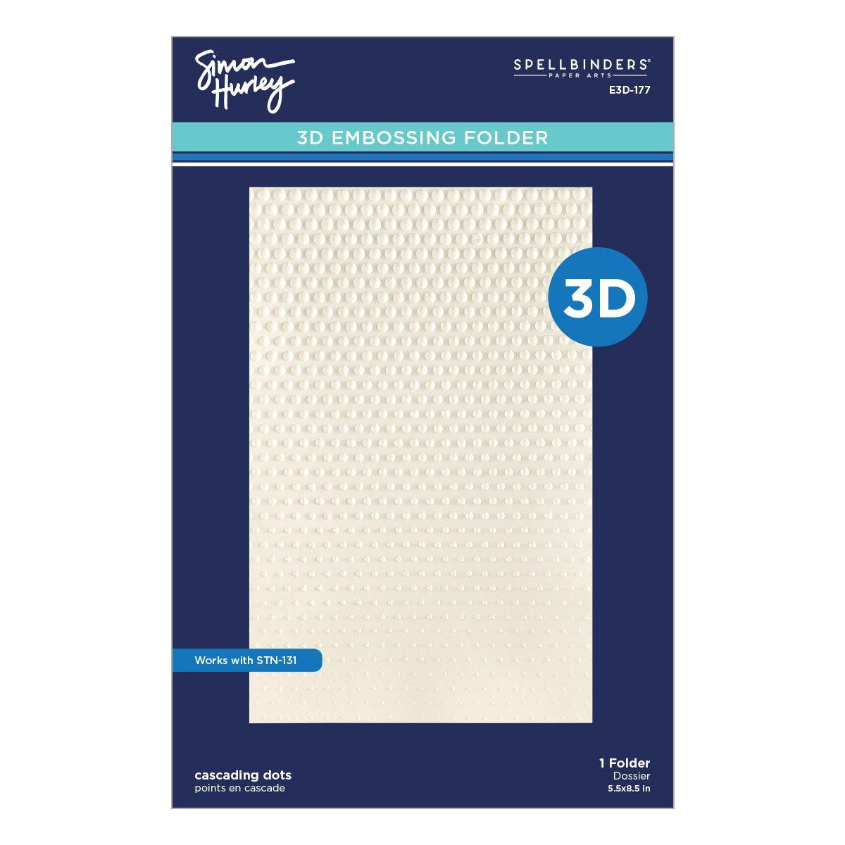 Spellbinders 3D Embossing Folder - Cascading Dots