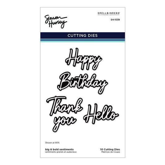 Spellbinders Dies - Big & Bold Sentiments