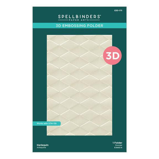 Spellbinders 3D Embossing Folder - Harlequin