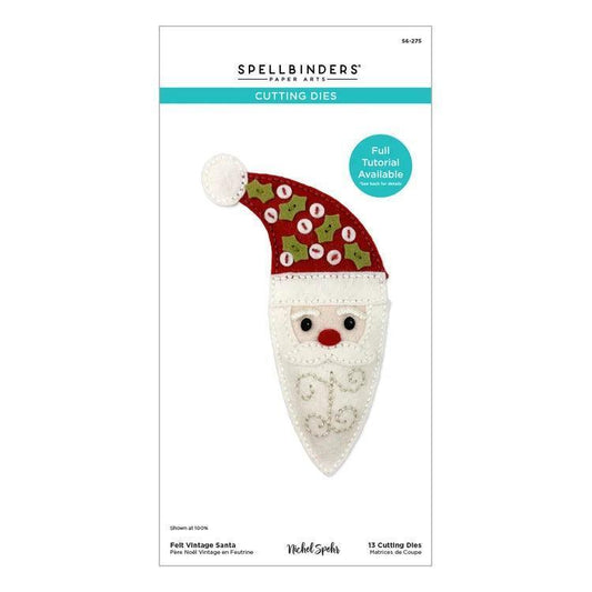 Spellbinders Dies - Felt Vintage Santa
