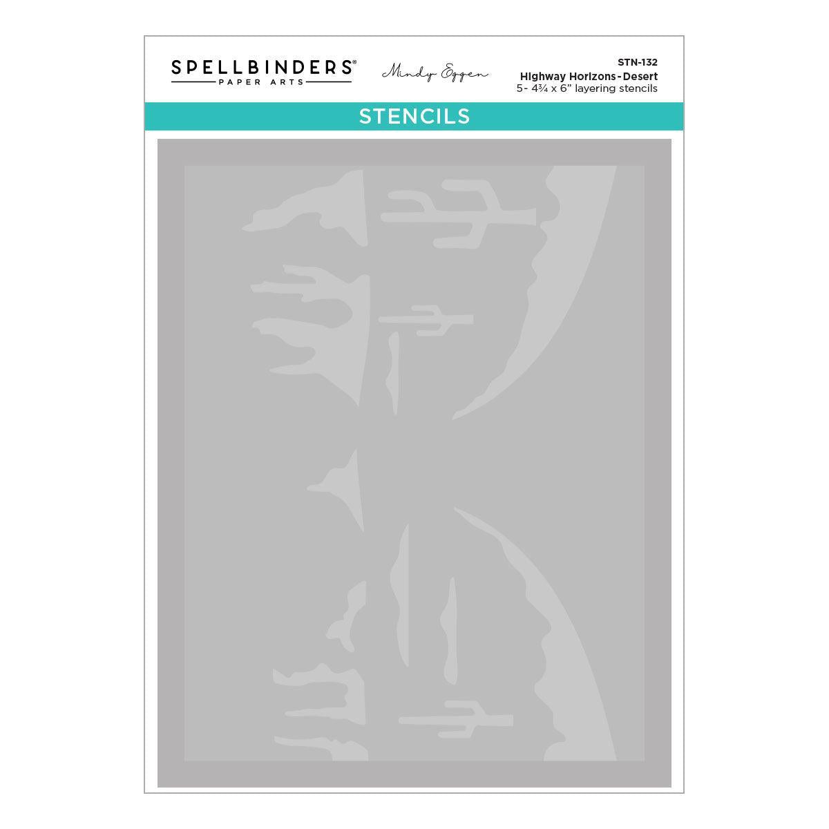 Spellbinders Stencils - Highway Horizons-Desert