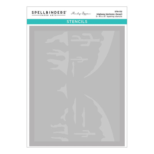 Spellbinders Stencils - Highway Horizons-Desert