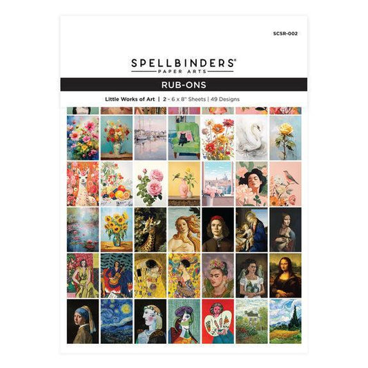 Spellbinders Rub-On Sheets - Little Works of Art