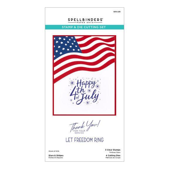 Spellbinders Clear Stamps & Dies - Stars & Stripes