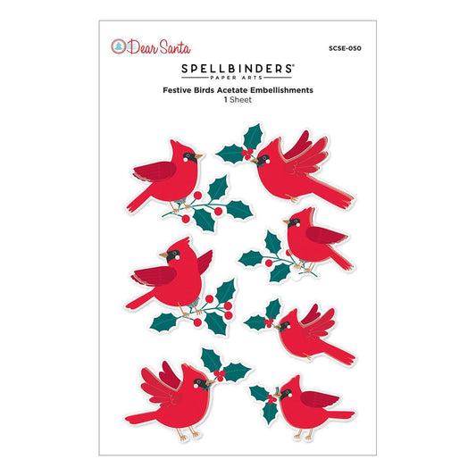 Spellbinders Dimensional Stickers - Festive Birds