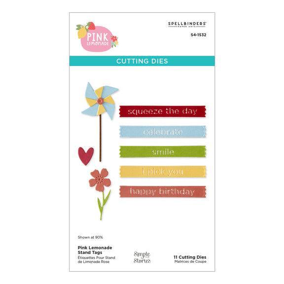 Spellbinders - Dies - Pink Lemonade Stand Tags