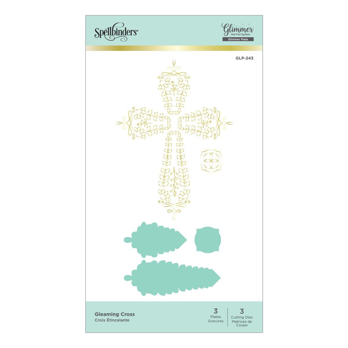 Spellbinders Glimmer Hot Foil Plates - Gleaming Cross