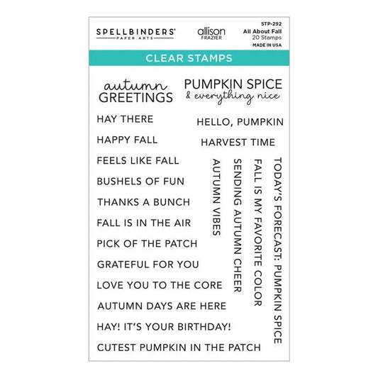 Spellbinders Clear Stamps - All About Fall