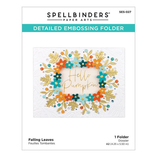 Spellbinders Embossing Folder - Falling Leaves