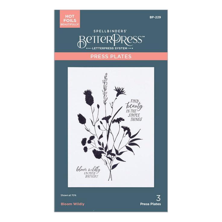 Spellbinders Press Plates - Bloom Wildly