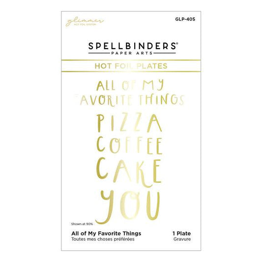Spellbinders Glimmer Hot Foil Plates - All of My Favorite Things