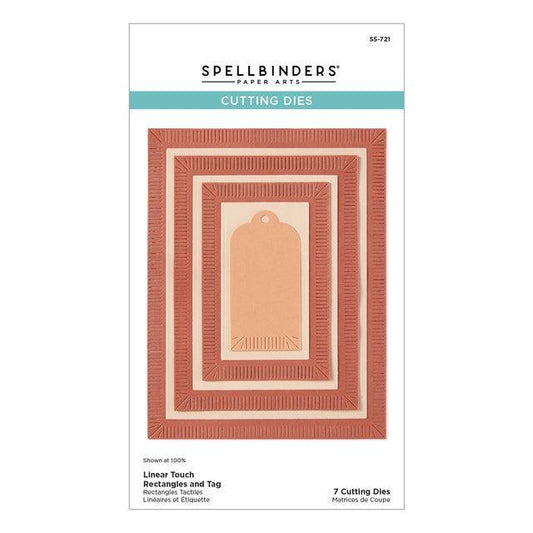 Spellbinders Dies - Linear Touch Rectangles and Tag
