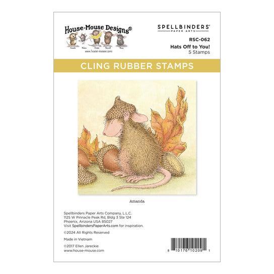 Spellbinders Cling Stamps - Hats Off to You!
