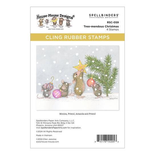 Spellbinders Cling Stamps - Tree-mendous Christmas