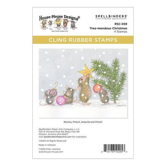 Spellbinders Cling Stamps - Tree-mendous Christmas