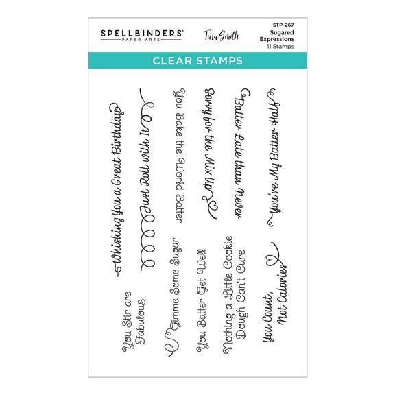 Spellbinders Clear Stamps - Sugared Expressions
