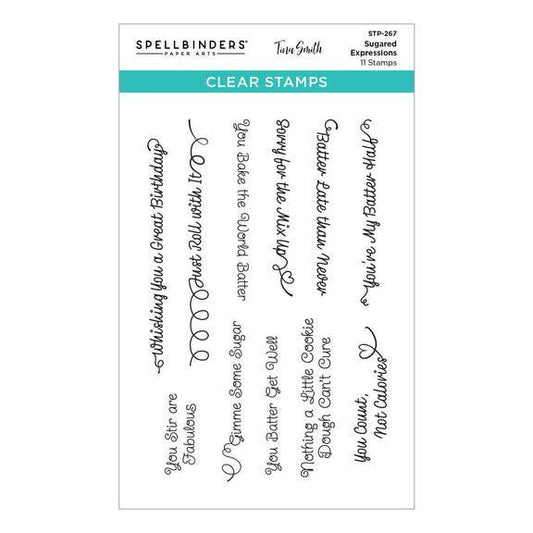 Spellbinders Clear Stamps - Sugared Expressions