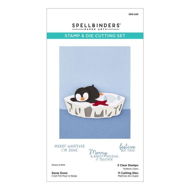 Spellbinders Clear Stamp & Dies - Snow Done