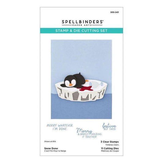 Spellbinders Clear Stamp & Dies - Snow Done