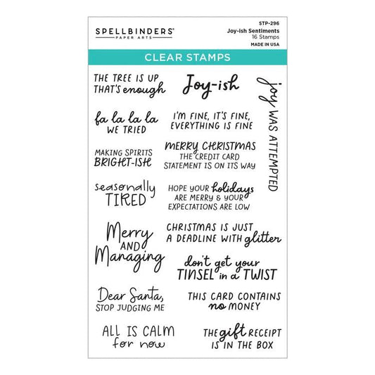 Spellbinders Clear Stamps - Joy-ish Sentiments