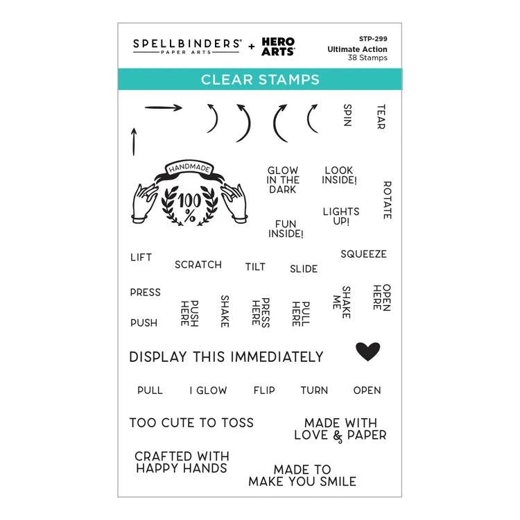 Spellbinders Clear Stamps - Ultimate Action